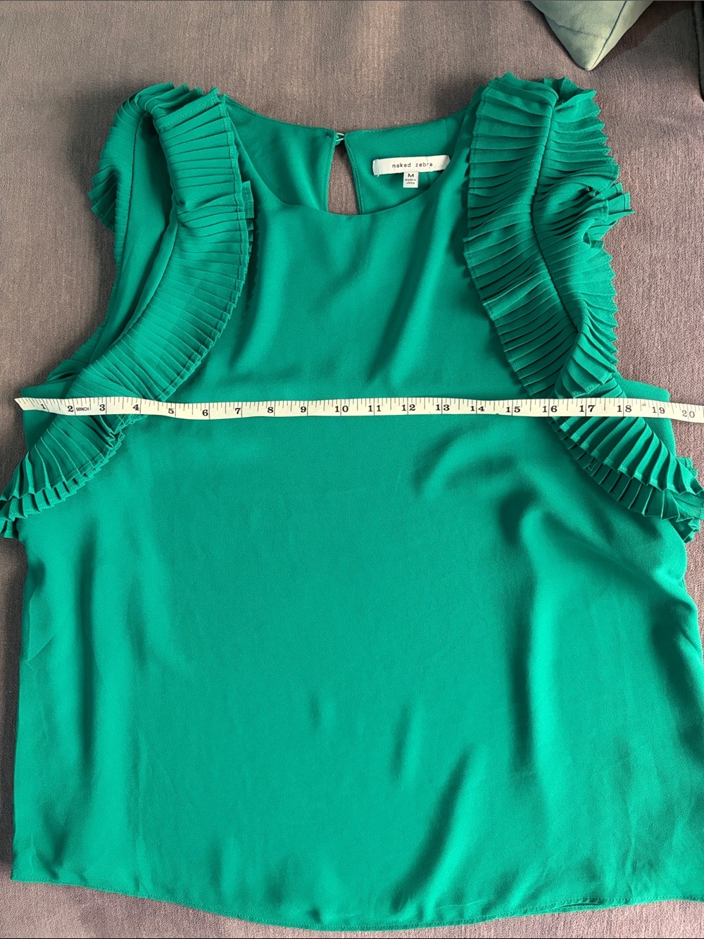 Naked Zebra Ruffle Top - Picture 11 of 12